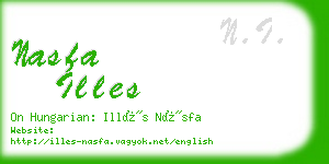 nasfa illes business card